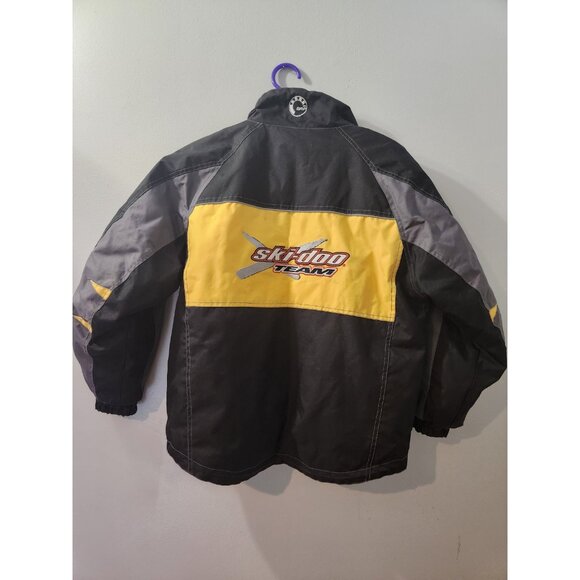Ski-Doo BRP Youth Size 12 Winter Suit Coat And Pants Black And Yellow Pre-Owned - Picture 6 of 10